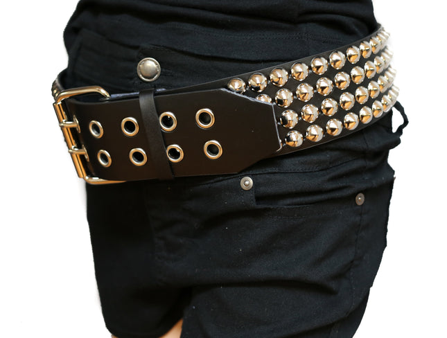 BT447 4 ROW CONICAL STUDDED BELT