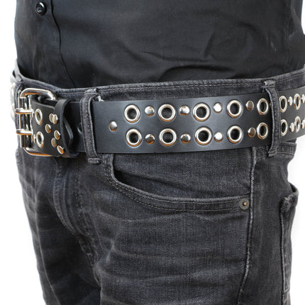 BT451 2 ROW EYELET BELT WITH TWO ROS RIVET