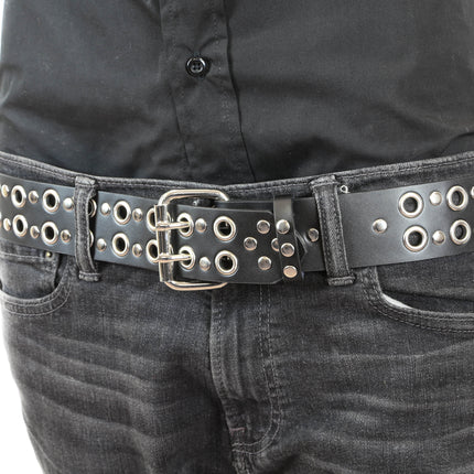BT451 2 ROW EYELET BELT WITH TWO ROS RIVET
