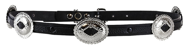 OVAL CONCHO BELT