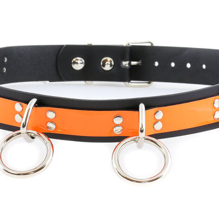 BT470TAN BONDAGE BELT DEE RINGS AND LOOPS