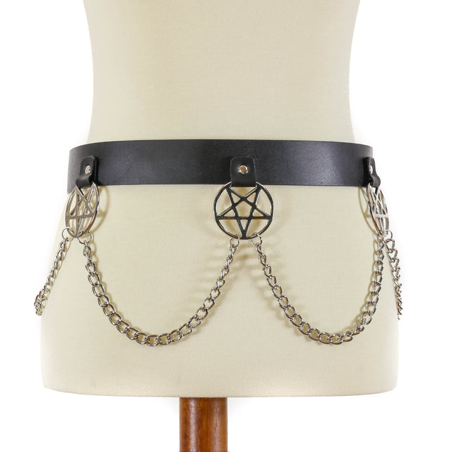 BT476 PENTAGRAM CHAIN BELT
