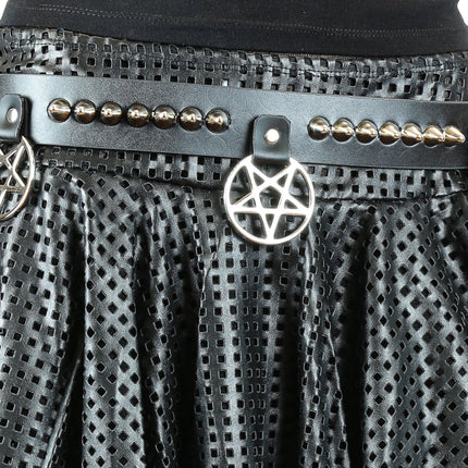 BT479 PYRAMID STUDDED PENTAGRAM BELT