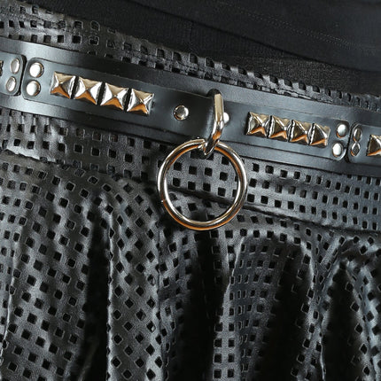 BT481 PYRAMID STUDDED BONDAGE BELT