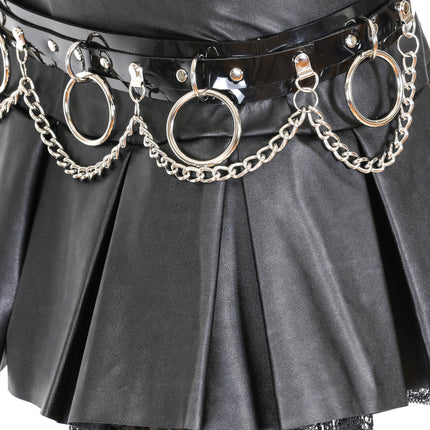 BT501VN-BLK RING AND CHAIN VINYL BELT