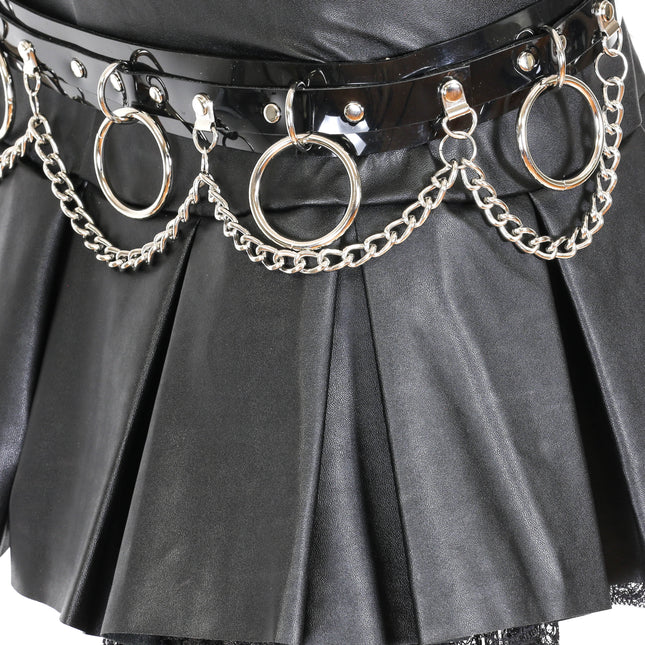 BT501VN-BLK RING AND CHAIN VINYL BELT