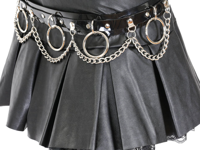 BT501VN-BLK RING AND CHAIN VINYL BELT