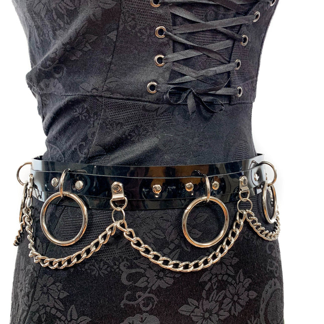 BT501VN-BLK RING AND CHAIN VINYL BELT