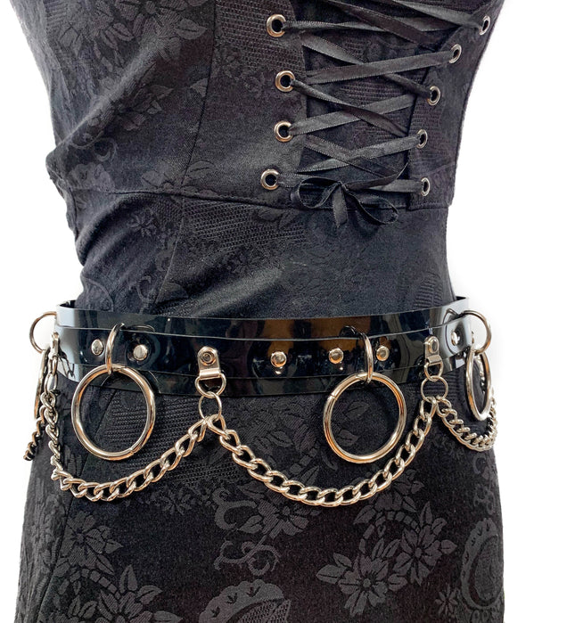 BT501VN-BLK RING AND CHAIN VINYL BELT