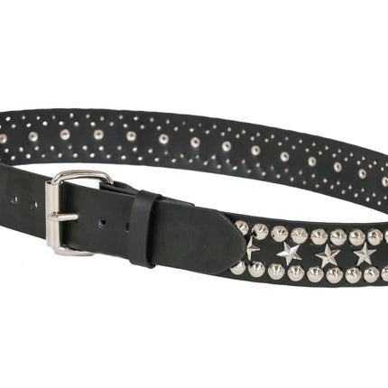 BT504  STAR AND STUDDED CONICAL STUDDED QUEEN BELT