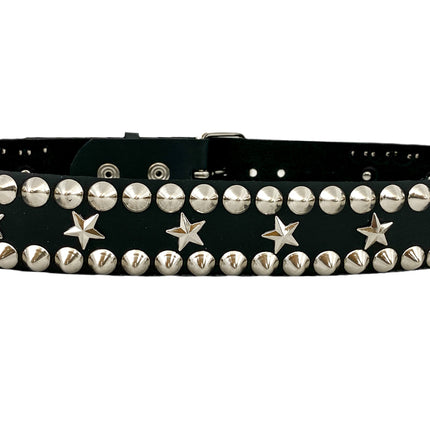 BT504M VEGAN PASTEL STUD STAR BELT CONICAL STUD