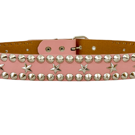 BT504M VEGAN PASTEL STUD STAR BELT CONICAL STUD