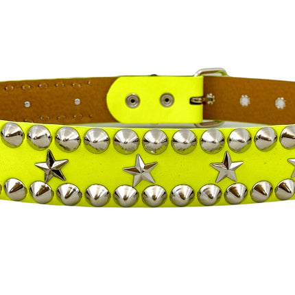 BT504M VEGAN PASTEL STUD STAR BELT CONICAL STUD
