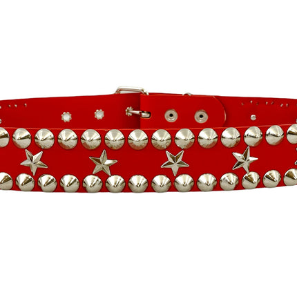 BT504M VEGAN PASTEL STUD STAR BELT CONICAL STUD