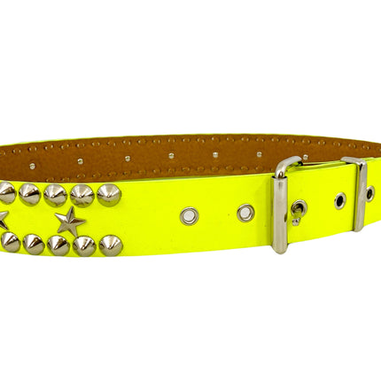 BT504M VEGAN PASTEL STUD STAR BELT CONICAL STUD