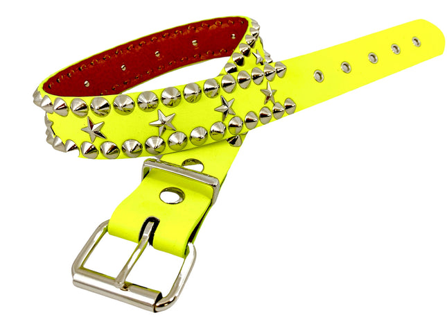 BT504M VEGAN PASTEL STUD STAR BELT CONICAL STUD
