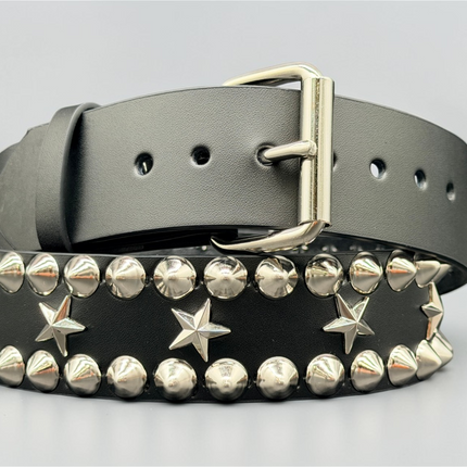 BT504  STAR AND STUDDED CONICAL STUDDED QUEEN BELT