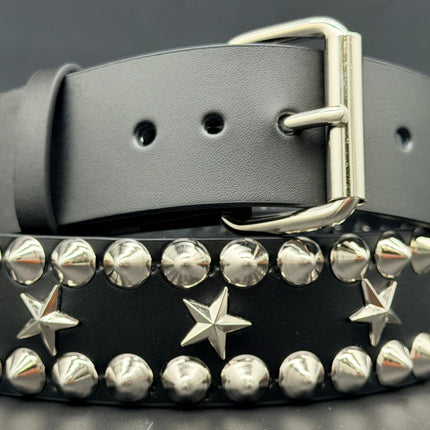 BT504  STAR AND STUDDED CONICAL STUDDED QUEEN BELT
