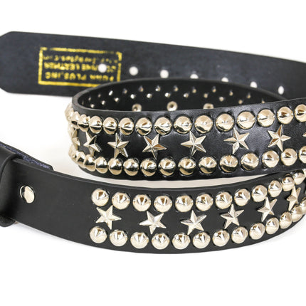 BT504  STAR AND STUDDED CONICAL STUDDED QUEEN BELT