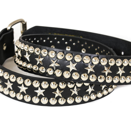 BT504  STAR AND STUDDED CONICAL STUDDED QUEEN BELT