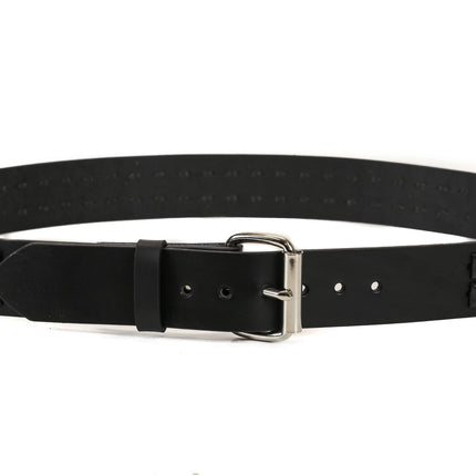BT509-BS 1 1/2" WIDE BLELT 2 ROW BLACK 1/2" STUDDED BELT