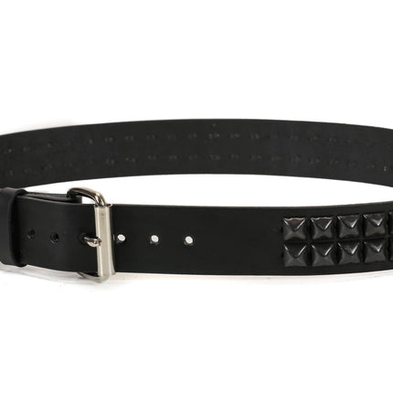 BT509-BS 1 1/2" WIDE BLELT 2 ROW BLACK 1/2" STUDDED BELT
