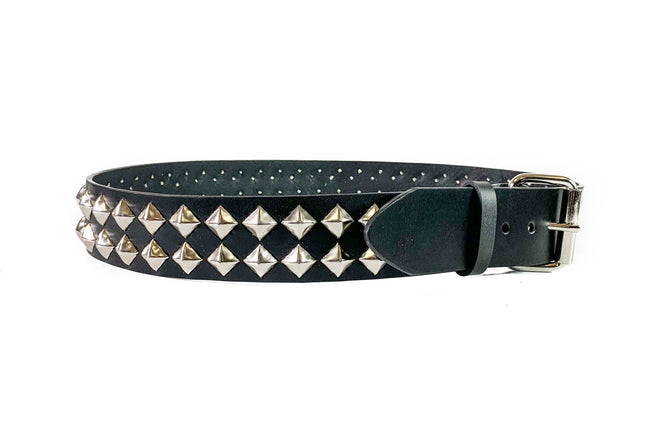 BT514 2 ROW DIAMOND STUD BELT