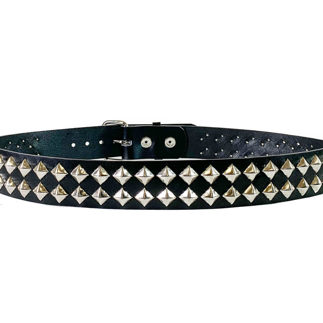 BT514 2 ROW DIAMOND STUD BELT