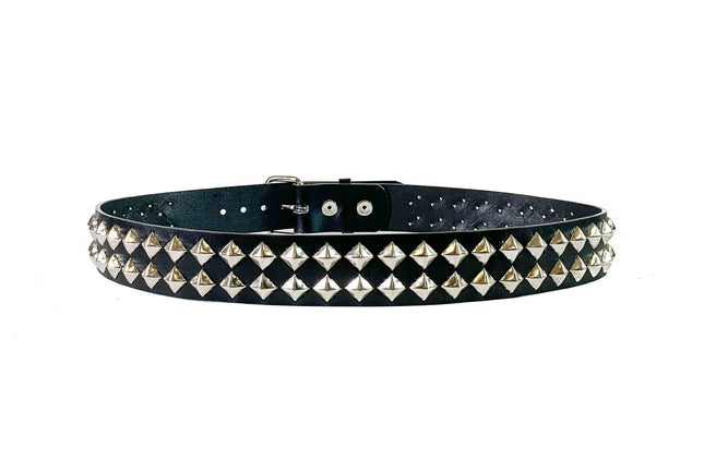 BT514 2 ROW DIAMOND STUD BELT