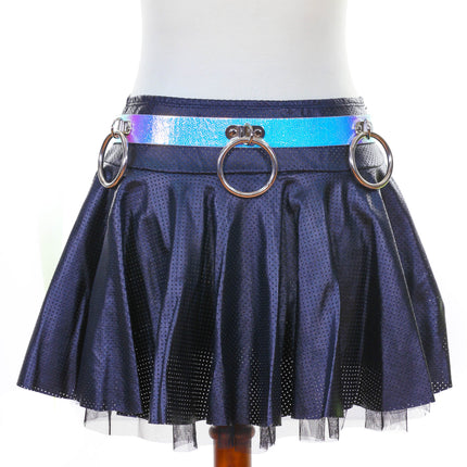 BT530RN-PBL RING BONDAGE HOLOGRAPHIC BELT