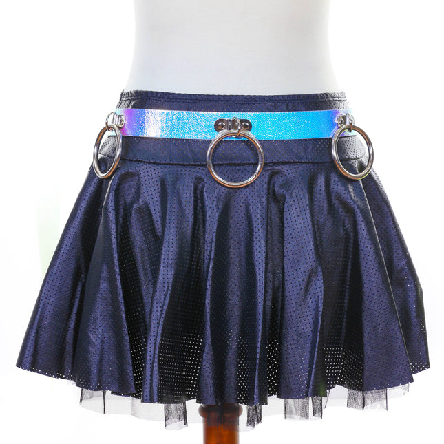 BT530RN-PBL RING BONDAGE HOLOGRAPHIC BELT