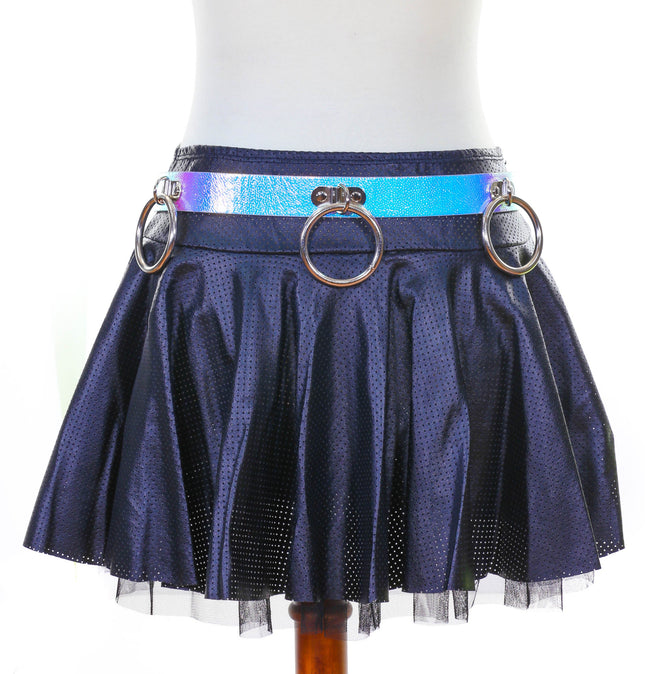 BT530RN-PBL RING BONDAGE HOLOGRAPHIC BELT