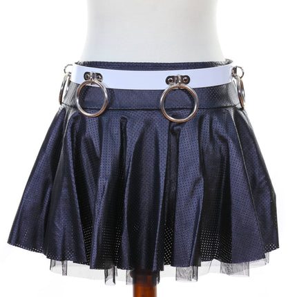 BT530WHT RING BONDAGE BELT