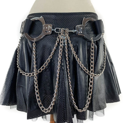 BT536 HANDCUFF AND DOUBLE CHAIN BELT