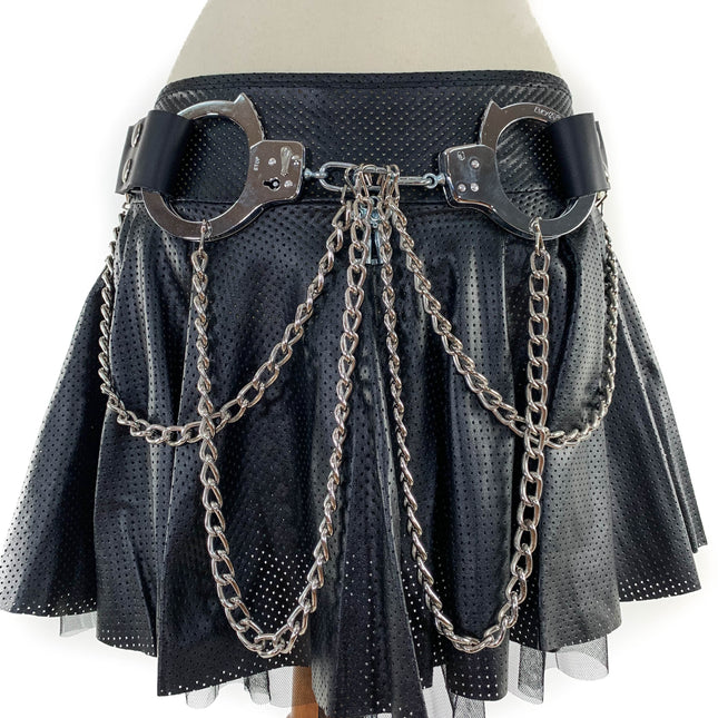 BT536 HANDCUFF AND DOUBLE CHAIN BELT