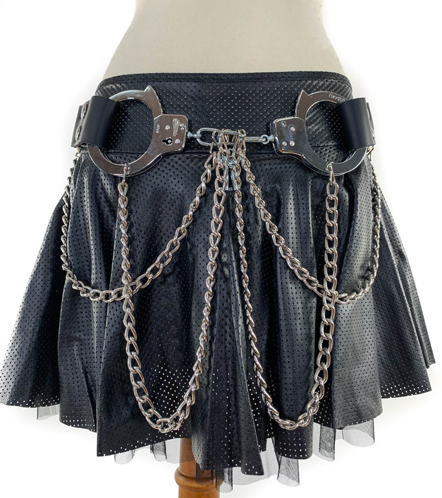 BT536 HANDCUFF AND DOUBLE CHAIN BELT