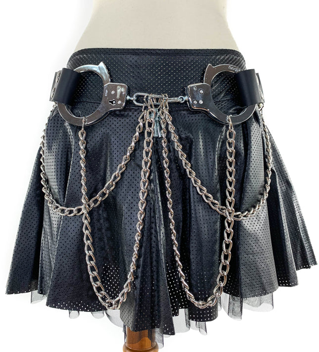BT536 HANDCUFF AND DOUBLE CHAIN BELT