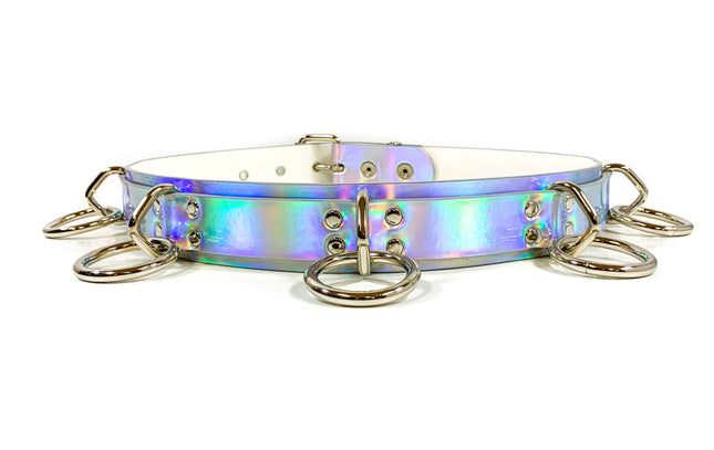 BT545RN-SIL RAINDOW BONDAGE BELT