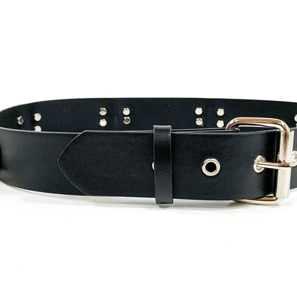 BT545VG.BLK VEGAN LEATHER BONDAGE BELT