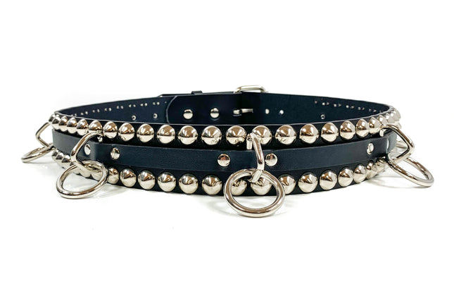 BT548 ROUND STUDDED BONDAGE BELT