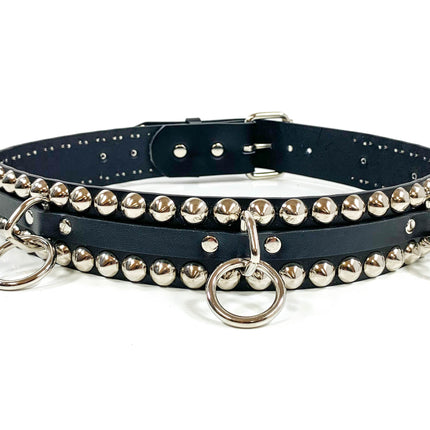 BT548 ROUND STUDDED BONDAGE BELT