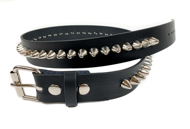 BT550 ONE ROW UK77 CONE  STUDDED BELT