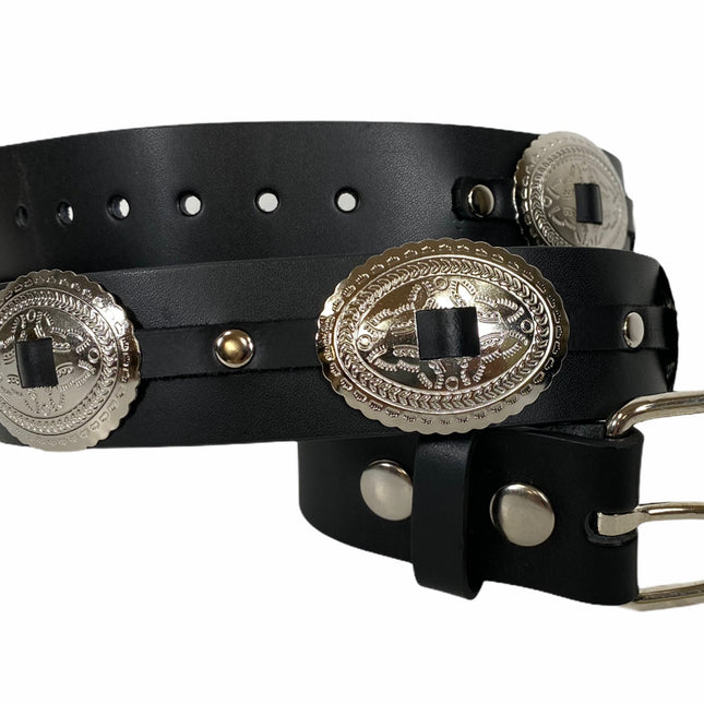 BT556 OVAL CONCHO BELT