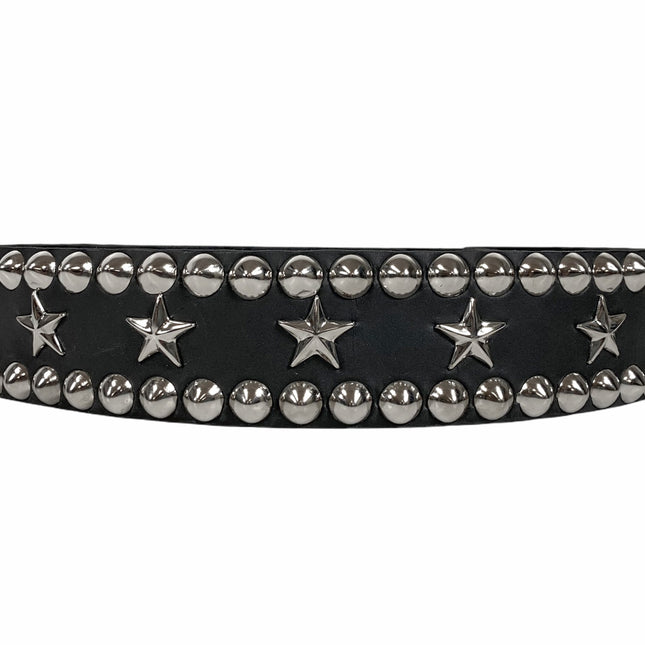 BT557 STAR AND PYRAMID STUD BELT