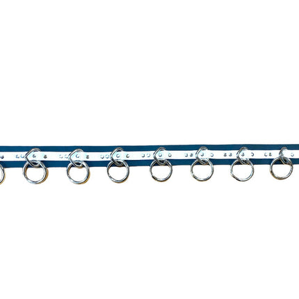 BT562BLK-WHT   LARGE O RING STRAPPED BONDAGE BELT