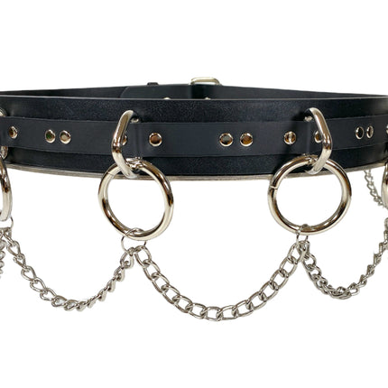BT565US USA TANNERY STRAPPED BONDAGE BELT