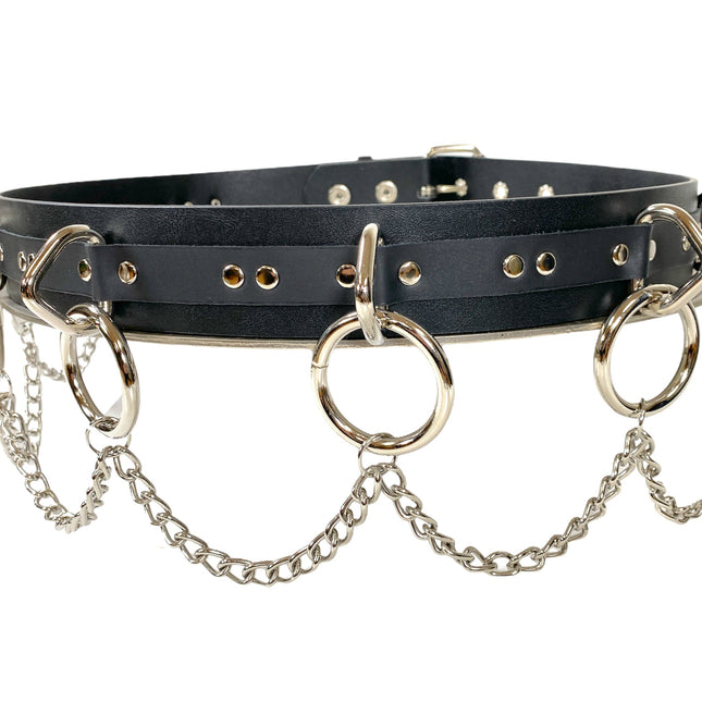 BT565US USA TANNERY STRAPPED BONDAGE BELT