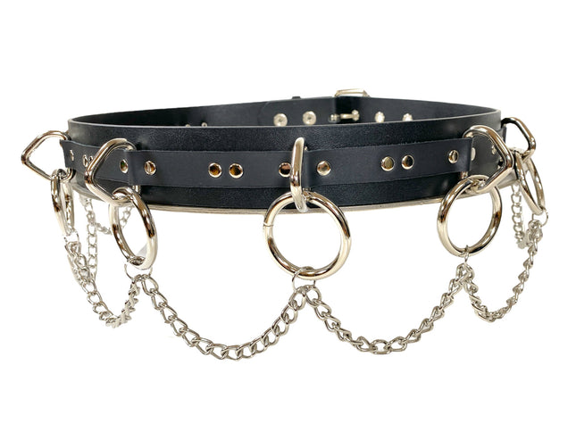 BT565US USA TANNERY STRAPPED BONDAGE BELT
