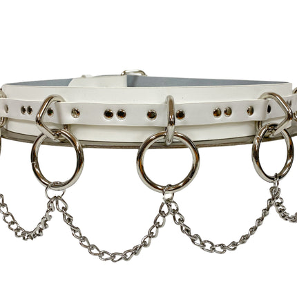 BT565WHT STRAPPED BONDAGE BELT