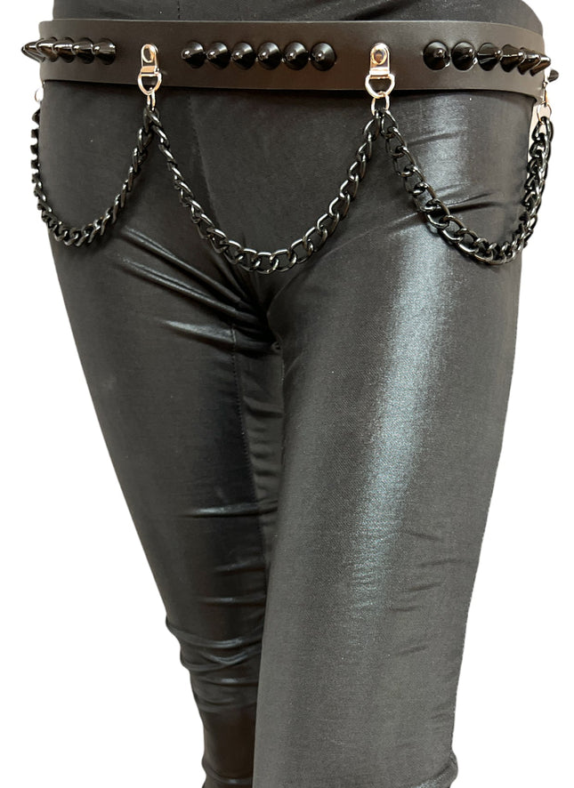 BT570-BS STUDDED CHAIN BELT